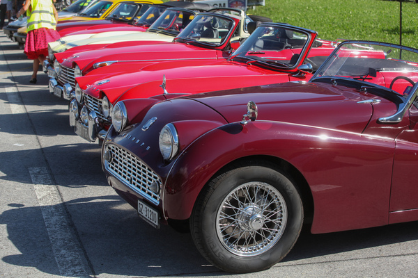 Die Geschichte der TR-Sportwagen vom TR3 bis zum TR8 - British Car Meeting (BCM) Mollis 2022