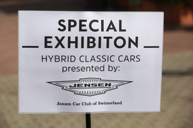 Die Hybrid-"Ausstellung" wurde vom Jensen-Club organisiert - Albisgütli Classic Cars & Bikes August 2022