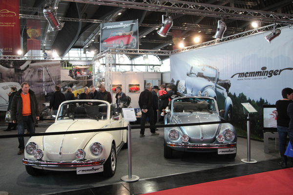 Die Käfer-Cabrios auf dem Memminger-Stand - Retro Classics Bavaria 2017 in Nürnberg