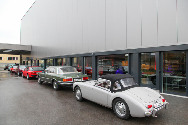 Image: The classic cars of the Autohalle are ready for the "Experience Drive"