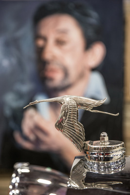 Die Kühlerfigur auf einem Hispano Suiza - Rétromobile Paris 2017