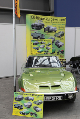 Die Lebenshilfe Giessen verlost dieses Jahr diesen attraktiven Opel GT - Techno Classica Essen 2018