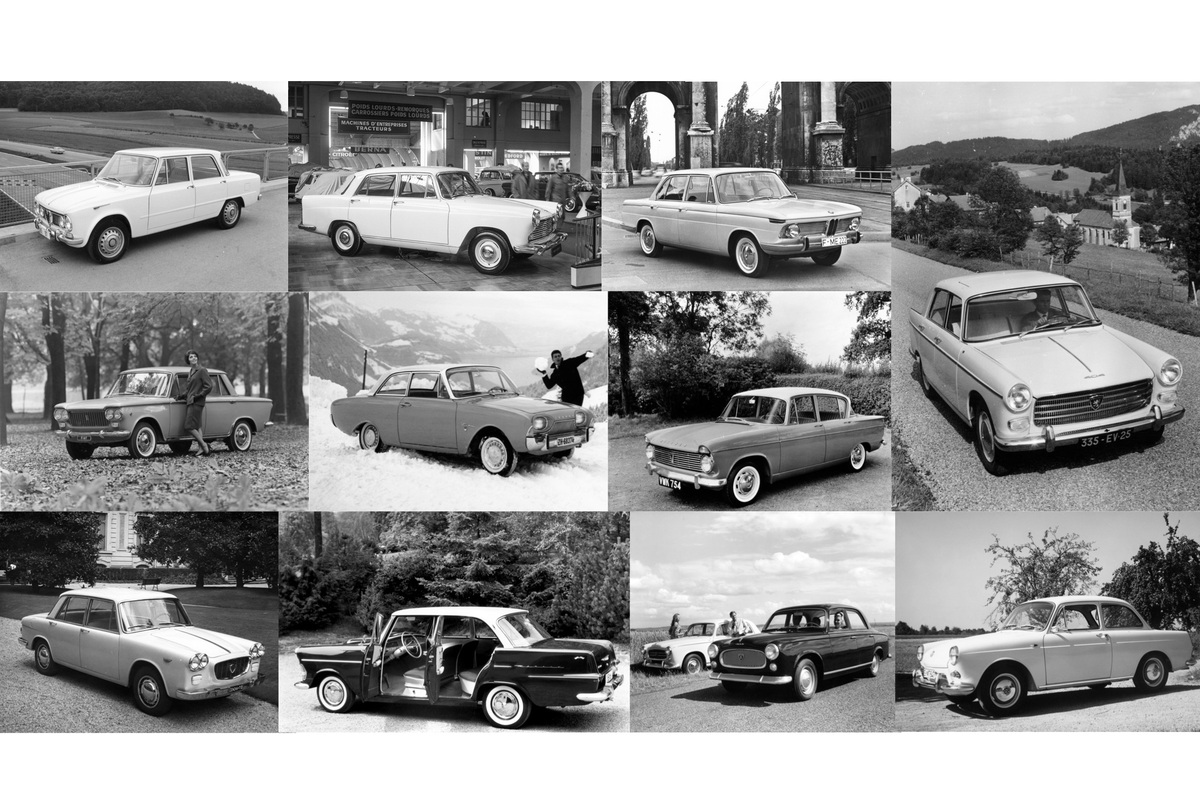 Die Mittelklasse der frühen Sechzigerjahre im Vergleich - Alfa Romeo, Austin, BMW, Fiat, Ford, Hillman, Lancia, Opel, Peugeot, VW