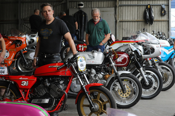 Die Motorradgruppen waren sehr gut bestückt - Oldtimer GP Brugger Schachen 2024