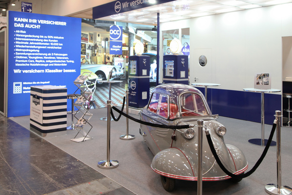 Bild Die OCC präsentiert sich mit einem Messerschmitt Kabinenroller - Techno Classica Essen 2018