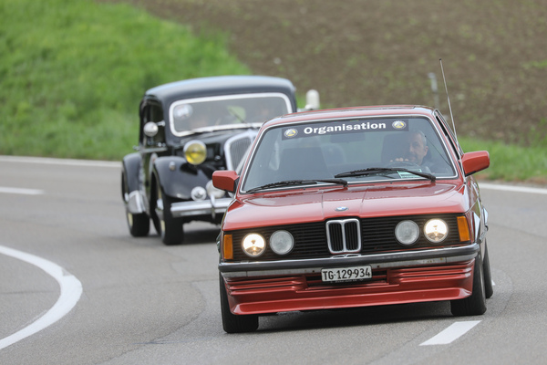 Image: The "organization" in style as speed leader in the BMW E21 - 5th Memorial Hill Climb Steckborn 2023