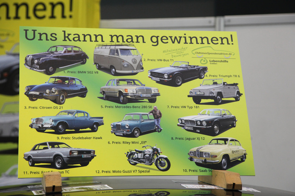 Bild: Die Preise der 28. Oldtimerspendenaktion der Lebenshilfe Gießen