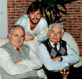 Die Protagonisten Karl, Karl-Günter und Günter Peters im Jahr 1985