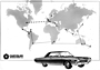 Die Reise des Chrysler Turbine Car während seiner Entstehungsgeschichte. (© Archiv Automobil Revue) Die Reise des Chrysler Turbine Car während seiner Entstehungsgeschichte. (© Archiv Automobil Revue)