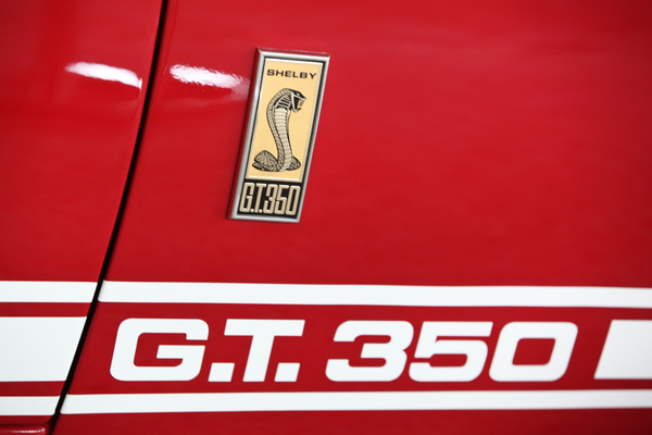 Die Shelby-Cobra auf der Flanke es G.T. 350 - Mustang & Shelby Meeting 2017 in Zug