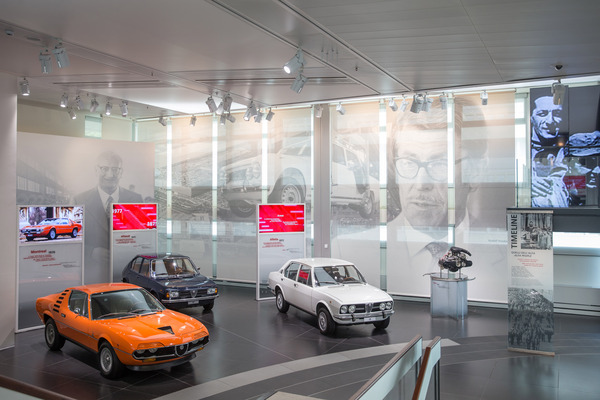 Die Siebzigerjahre mit Montreal, Alfasud und Alfetta Limousine - im Museo Storico Alfa Romeo Arese
