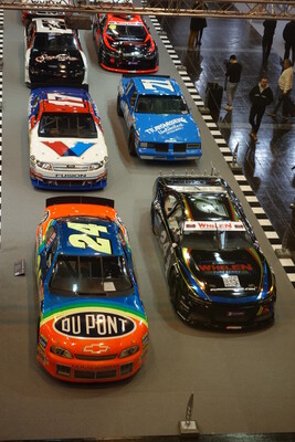 Die Sonderausstellung "75 Jahre NASCAR" in Halle 3 – Essen Motor Show 2023