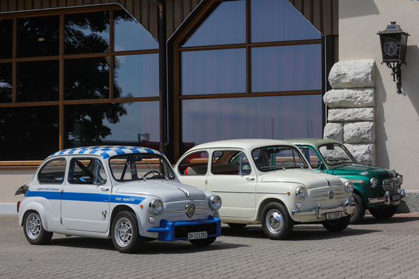 Die Sonderausstellung wurde mit Fiat 600 und deren Derivaten bestritten - Albisgütli Classics Cars & Bikes Juli 2025
