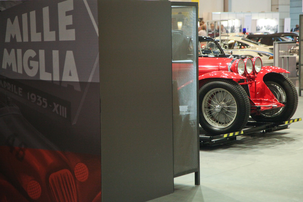 Die Stände von Alfa Romeo, Fiat und Lancia standen unter dem Thema "Mille Miglia" (Techno Classica 2017)