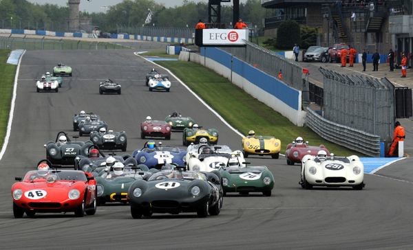 Image: The Stirling Moss Trophy at the 2014 Donington Historic Festival