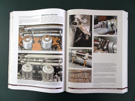 Bild Die Veränderungen am Gasgestänge ab Januar 1962 (Seiten 188-189) - Jaguar E-Type Six Cylinder Originality Guide
