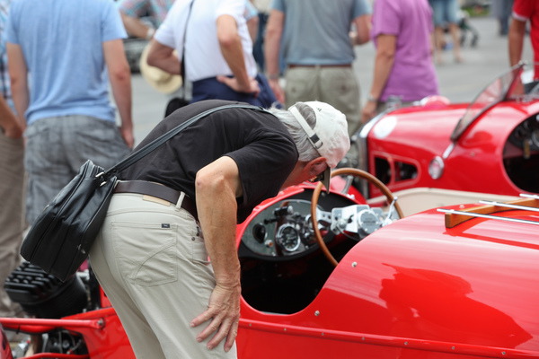 Die alten Morgan wecken viel Interesse - British Car Meeting Mollis 2017