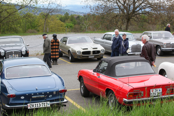 Die automobile Vielfalt macht das Entlangschlendern kurzweilig - Albisgütli Classics April 2022