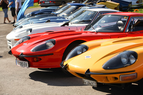 Die charakteristischen Frontpartien - British Car Meeting 2015 in Mollis