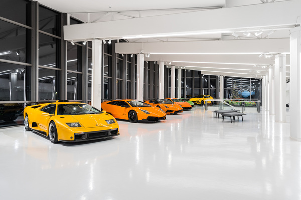 Bild: Die giftigen Farben passen zu jedem Lamborghini - Museo Automobili Lamborghini