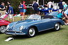 Die meisten 356 präsentieren sich in originalgetreuem Zustand, so auch dieser aquamarinblaue Speedster von 1957 ...