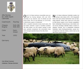 Bild Die meisten Fotos entstanden extra für das Buch und werden erstmals veröffentlicht - Alfa Romeo La Passione 6C 2300 - 6C 2500: 1934-1954 (Buchbesprechung)