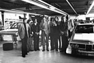 Die neue BMW-Rennabteilung "Motorsport GmbH" - von links nach rechts: Achim Warmbold, Chris Amon, Toine Hezemans, Jochen Neerpasch, Björn Waldegaard, Jean Todt, Dieter Quester, Harald Menzel und Hans-Joachim Stuck
