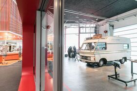 Die neue Museumswerkstatt im Erwin-Hymer-Museum - "Werkstatt live!" im Erwin-Hymer-Museum