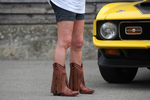 Bild Die richigen Schuhe muss man genauso tragen ... - Mustang & Shelby Meeting 2017 in Zug