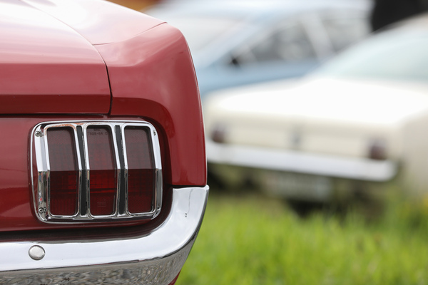 Die unverkennbaren Rückleuchten des Ford Mustang - Albisgütli Classic Cars & Bikes April 2023