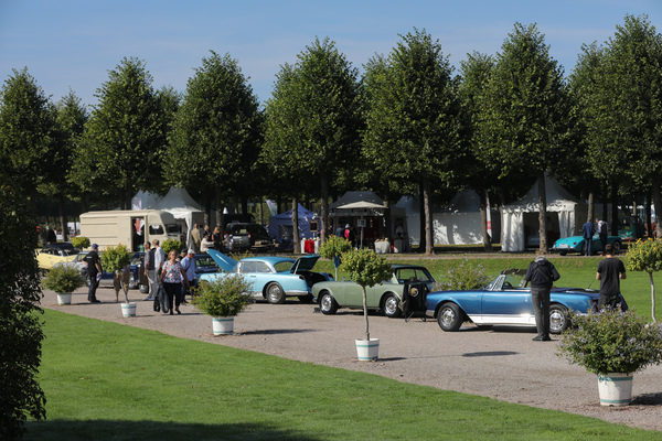 Die verschiedenen Facel-Vega sonnen sich - 21. Classic-Gala Schwetzingen 2025