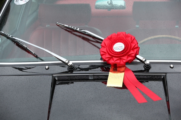 Die von der Jury ausgewählten Porsche erhielten diese Rosette - 4. Porsche Classic Day Schinznach Bad 2016