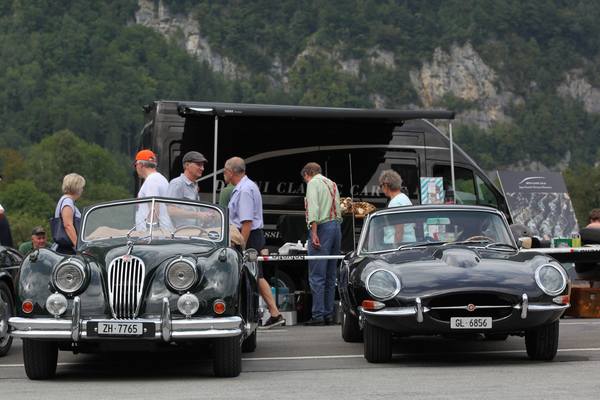 Die zwei erfolgreichen Jaguar-Modelle der Fünfziger- und Sechzigerjahre - XK und E-Type - British Car Meeting Mollis 2017