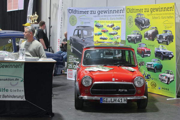 Diesen heissen Mini Cooper S gibt es bei der Oldtimer-Spendenaktion 2019 zu gewinnen, EUR 5.00 reichen als Einsatz - Bremen Classic Motorshow 2019
