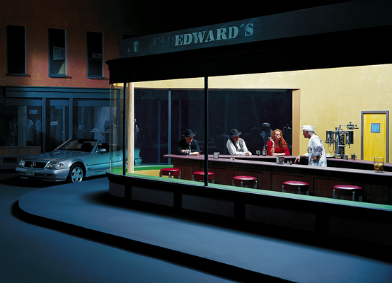 Bild: Dietmar Henneka - Nighthawks, Hommage to Edward Hopper