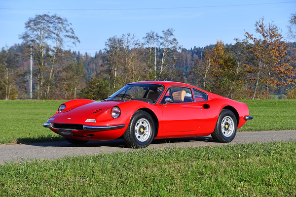 Image: Dino 246 GT (1971) - 1971 Ferrari Dino 246 GT - as lot 118 at the Oldtimer Galerie Toffen auction in Gstaad on December 29, 2024