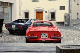 Dino 246 GT (1972) und Ferrari 308 GT4 (1976) beim Dino Concours Silvaplana 2024 Dino 246 GT (1972) und Ferrari 308 GT4 (1976) beim Dino Concours Silvaplana 2024