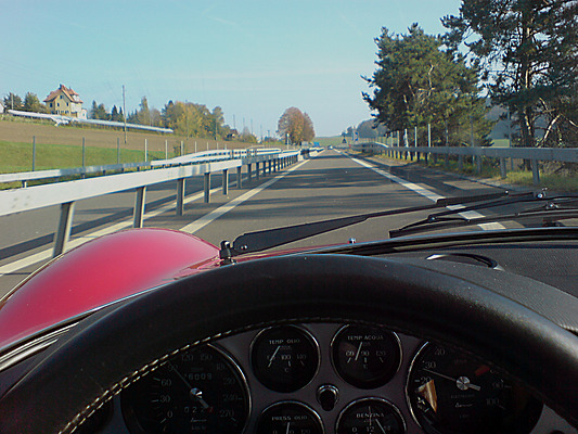 Dino 246 GT (1973) - aus der Perspektive des Fahrers
