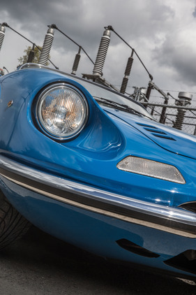 Dino 246 GTS (1972) - die beliebten Scheinwerferabdeckungen gab es nur aus dem Zubehörprogramm, hier sind sie nicht angebracht