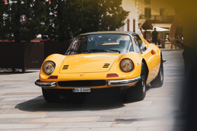 Dino 246 GTS in Gelb - 20. Int. FCD Ferrari Dino Meeting Silvaplana-St. Moritz 2025