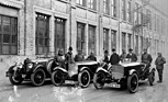 Direktor Sailer, Lang, Christian Werner, unbekannt, Ferdinand Porsche, Berge, Karl Sailer, Gross, Alfred neubauer, Henninger - Targa Florio (1924)