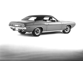 Dodge Challenger (1970) - Heckansicht der zweitürigen Hardtop-Coupé-Variante