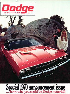 Dodge Challenger (1970) - auf der Titelseite des Dodge-News-Magazins