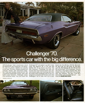 Dodge Challenger (1970) - in der Werbung
