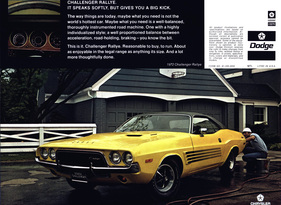Dodge Challenger (1972) - in der Werbung
