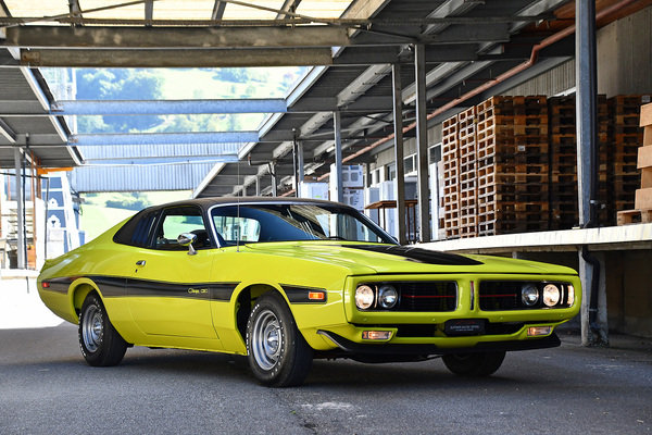 Bild: Dodge Charger 318 V8 SE (1973) - als Lot 110 an der Versteigerung der Oldtimer Galerie Toffen am 14. Oktober 2023 angeboten