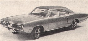 Dodge Coronet Six: Coronet Deluxe - Coronet 440 - Charger - Charger 500 3,7-Liter-6-Zyl.-Motor - 145 HP 1 Vergaser (1970)