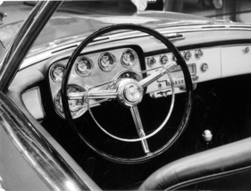 Dodge Firebomb (1955) - Interieur der Sonderkarosserie von Ghia Turin - Genfer Automobilsalon 1955