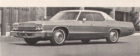 Dodge Monaco - Monaco Custom - Monaco Brougham 5,9-Liter-V8-Motor - 180 HP (netto) 1 Doppelvergaser (1974)