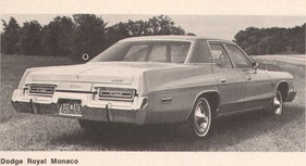 Dodge Monaco - Royal Monaco - Royal Monaco Brougham 5,2-Liter-V8-Motor - 150 HP (netto) 1 Doppelvergaser (1976)